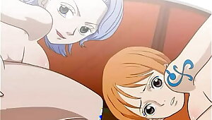 Nami and Nojiko get fuck on the sunny one piece